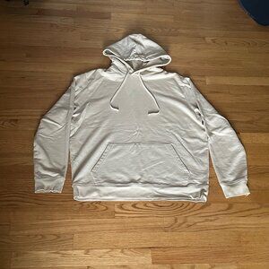 ALLSAINTS Offwhite Refract Cotton Relaxed Fit Hoodie Size M